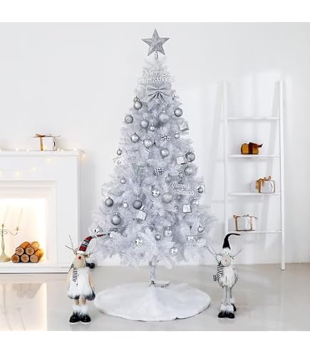 Amazon.co.jp: クリスマスツリー 150cm 雪化粧 クリスマスツリーセット